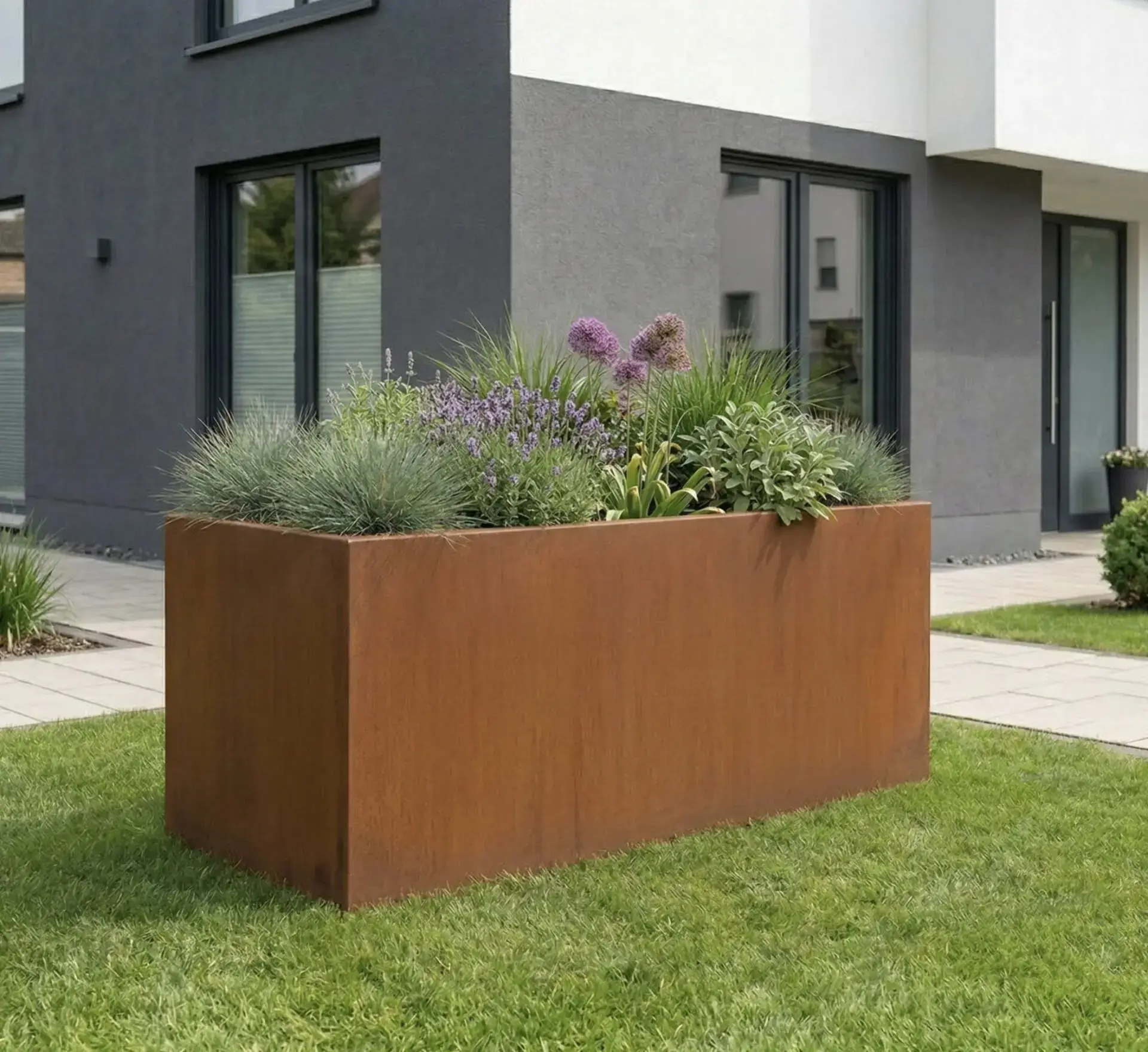 Cortenstahl Hochbeet 200x100x80