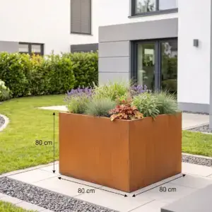 Pflanzkübel quadratisch 80 x 80 x 80 cm