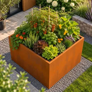 Hochbeet quadratisch 100 x 100 x 80 cm